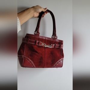 Coach suede handbag